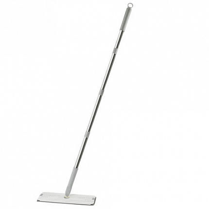 Швабра с отжимом и ведром 11л/9л, двухкамерное, ProClean, насадка из микрофибры карманы с 2-х сторон, белый, LAIMA, 607979