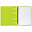Тетрадь на кольцах А5 160х215 мм, 80 л., пластик, клетка, BRAUBERG, "Салатовый", 403250