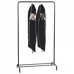 Чехлы для одежды на молнии с ручками дорожный 60х100 см, КОМПЛЕКТ 2 шт,. черный, SHAMAANI (ШАМААНИ), 609601