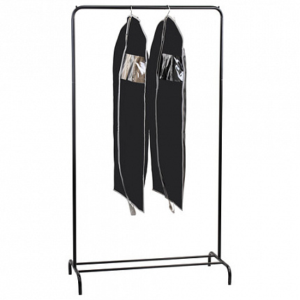 Чехлы для одежды на молнии с ручками дорожный 60х100 см, КОМПЛЕКТ 2 шт,. черный, SHAMAANI (ШАМААНИ), 609601