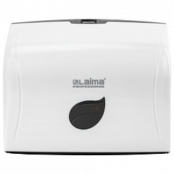 Диспенсер для полотенец LAIMA PROFESSIONAL ECO (Система H3), V-сложения, белый, ABS-пластик, 606548