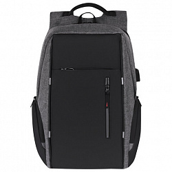 Рюкзак HEIKKI OUTLOOK (ХЕЙКИ) универсальный, отделение для ноутбука, серый, 46x32x16 см, 273890