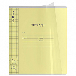 Тетрадь обложка пластик, 24л. клетка, ErichKrause КЛАССИКА, CoverPrо fizzy (микс в сп, 56374