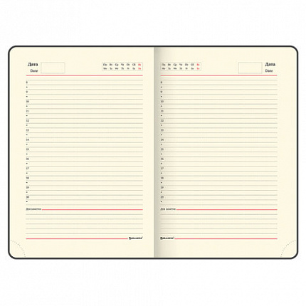 Ежедневник недатированный А5 (138х213 мм) BRAUBERG "Stylish", кожзам, гибкий, 160 л., фиолетовый, 111861