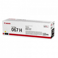 Картридж лазерный CANON (067HY) i-SENSYS LBP631Cw/MF655Cdw и другие, желтый, ресурс 2350 стр., ОРИГИНАЛЬНЫЙ, 5103C002