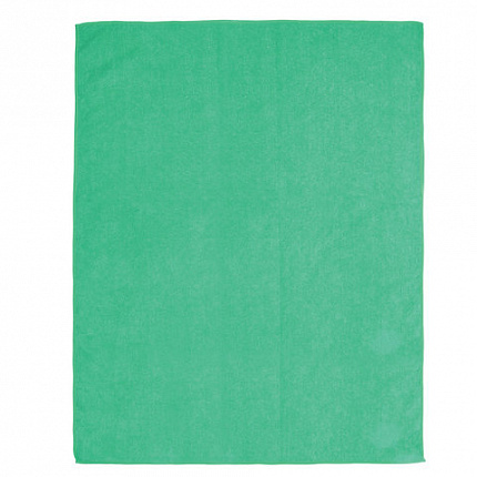 Тряпка для мытья пола из микрофибры, СУПЕР ПЛОТНАЯ, 70х80 см, зелёная, 300 г/м2, LAIMA, 603931