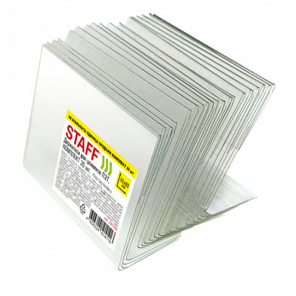 Держатели для ценников 80х60 мм, КОМПЛЕКТ 20 шт., ПЭТ, STAFF, 291388