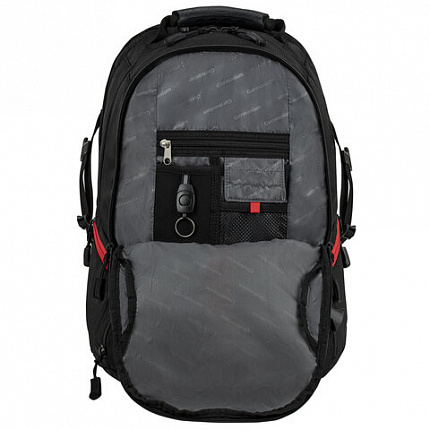 Рюкзак GERMANIUM "S-03" универсальный, с отделением для ноутбука, увеличенный объем, черный, 46х32х26 см, 226949