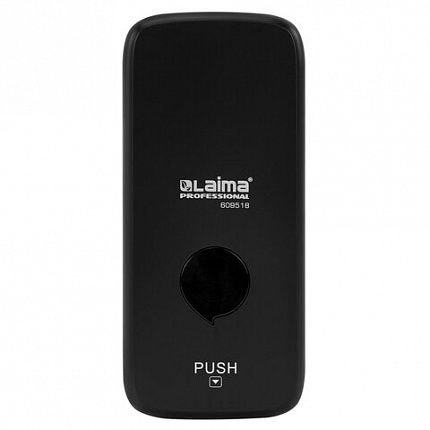 Дозатор для жидкого мыла LAIMA PROFESSIONAL PREMIUM BLACK, НАЛИВНОЙ, 0,5 л, черный, ABS-пластик, 609518
