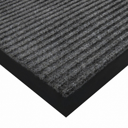 Коврик ДОРОЖКА 1,2х10 м, СЕРЫЙ, влаго-грязезащита, 430 г/м2, ребристая, LAIMA EXPERT, 701046