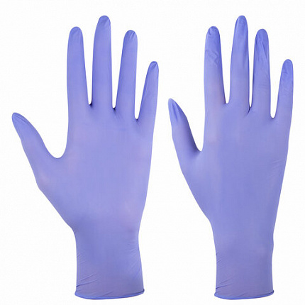 Перчатки нитриловые смотровые SFM Stable-Work/SUPERSOFT N 135, Германия, 50 пар (100 штук), размер 8-9, L (большой)