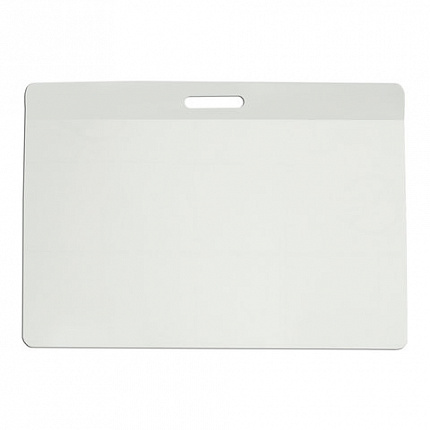 Бейдж самоламинирующийся горизонтальный (74х104 мм), с клипсой, BRAUBERG, 236791