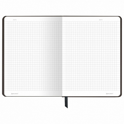 Блокнот с резинкой в клетку 96 л., А5 145х203 мм, твердая обложка, BRAUBERG, "Purpose", 116316