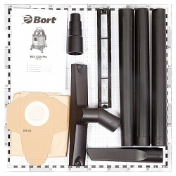 Пылесос хозяйственный BORT BSS-1220-Pro, 1250 Вт, сухая/влажная уборка, сила всасывания 250 Вт, бак 20 л, 98291797