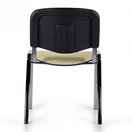 Стул STAFF "Iso Lite CF-008", хром, кожзам бежевый (Z-21), 532568