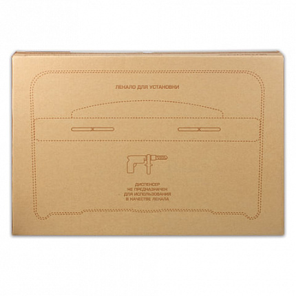 Диспенсер для покрытий на унитаз LAIMA PROFESSIONAL CLASSIC (Система V1) 1/2 сложения, белый, ABS-пластик, 601429