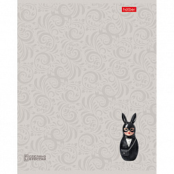 Тетрадь А5, 48 л., HATBER, скоба, клетка, soft-touch ламинация, 3D-лак, Матрешки (микс в спайке), 095881, 48Т5лолВ1