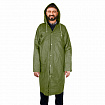 Дождевик плащ на кнопках, EVA, многоразовый прочный, чехол в комплекте, универсальный размер, зеленый, SHAMAANI (ШАМААНИ), 610933