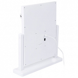 Зеркало для макияжа гримерное, 6 LED-ламп, 3 режима свечения, размер 21х29 см, работа от USB или 4хAA, цвет белый, WBZ (ВБЗ), 609334