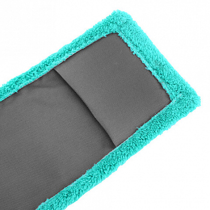 Швабра КОМПЛЕКТ флаундер 40 см + МОП микрофибра (ТИП К) + черенок 70-120 см, ЛЮБАША БЮДЖЕТ, 700052