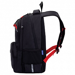 Рюкзак BRAUBERG FORCE, 2 отделения, 5 карманов, "Bright red", 39х28х17 см, 273154