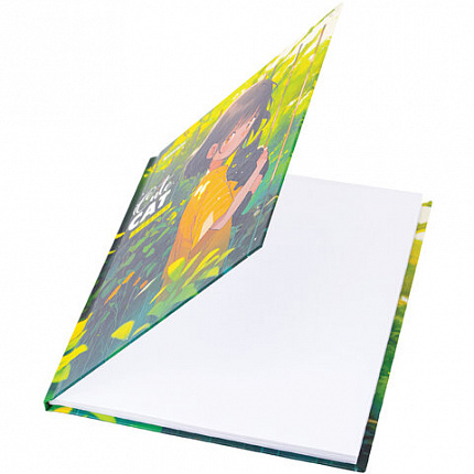 Дневник 1-11 класс 40 л., твердый, BRAUBERG, глянцевая ламинация, "Девочка и кот", 107166