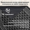 Коврик придверный 60х90 см, СЕРЫЙ, грязезащитный, 430 г/м2, ПОЛУКРУГ, фактурный рисунок ЧЕШУЙКИ, ЛЮБАША, 701052