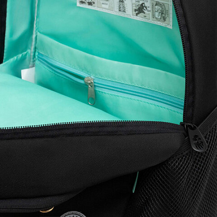 Рюкзак GRIZZLY школьный, анатомическая спинка, 2 отделения, для девочек, "GOLDEN BUTTERFLY", 38х28х18 см, RG-463-5/1