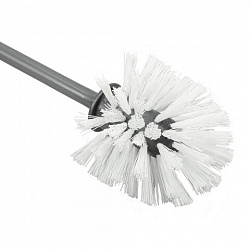 Ершик для унитаза с подставкой (высокий стан), закрытый, "Стар", серебристый, IDEA, М 5017