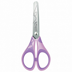 Ножницы MAPED (Франция) "Essentials Soft", 130 мм, закругленные, цвет ассорти, 464411