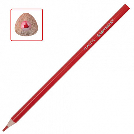 Карандаши цветные BRAUBERG PREMIUM, 12 цветов, пластиковые, трехгранные, грифель мягкий 3 мм, 181661