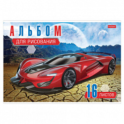 Альбом для рисования А4 16 л., скоба, обложка картон, HATBER, 205х290 мм, Ассорти "Выпуск №3", 085131, 16А4В