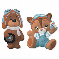 Фигурка-раскраска из гипса "С магнитом", с красками и кистью, ассорти, BRAUBERG KIDS, 666010