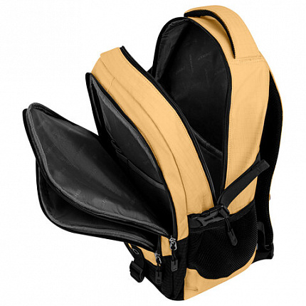 Рюкзак HEIKKI VALUABLE (ХЕЙКИ) универсальный, 2 отделения, отделение для ноутбука, бежевый, 48x33x19 см, 273870