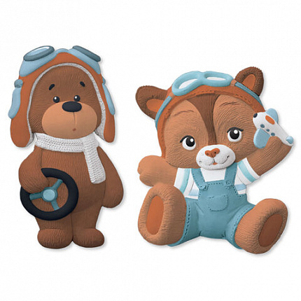 Фигурка-раскраска из гипса "С магнитом", с красками и кистью, ассорти, BRAUBERG KIDS, 666010