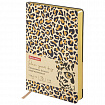 Ежедневник недатированный А5 (138х213 мм), BRAUBERG VISTA, под кожу, гибкий, 136 л., "Leopard", 112038