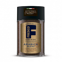 Кофе растворимый FRESCO "Arabica Blend" 100 г, стеклянная банка, сублимированный