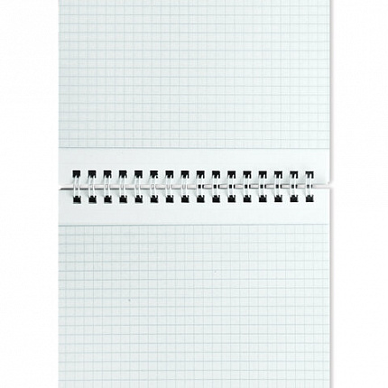 Блокнот А5 146х205 мм, 60 л., гребень, жесткая подложка, клетка, STAFF, 4 вида, 126539