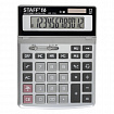 Калькулятор настольный металлический STAFF STF-1712 (200х152 мм), 12 разрядов, двойное питание, 250121