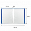 Папка 10 вкладышей BRAUBERG "Office", синяя, 0,5 мм, 222625