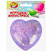Игрушка-антистресс "СТЕКЛЯННОЕ СЕРДЦЕ", 5 см, ассорти 4 цвета, дисплей, JOLLY JOT (ДЖОЛЛИ ДЖОТ), 665808