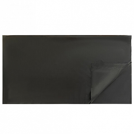 Мешки для мусора 240 л, черные, в пачке 50 штук, прочные, ПВД 43 мкм, 100х140 см, 608329