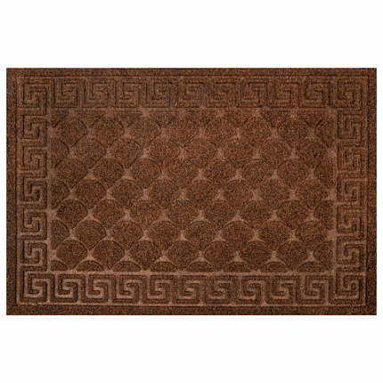 Коврик придверный 40х60 см, ВЕНГЕ, грязезащитный, 430 г/м2, фактурный рисунок ЧЕШУЙКИ, ЛЮБАША, 701059