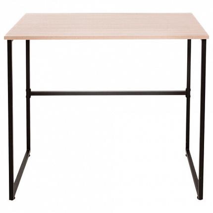 Стол BRABIX "SMART CD-020", 900х500х770 мм, ЛОФТ, металл/ЛДСП ясень шимо светлый, каркас черный, 641949