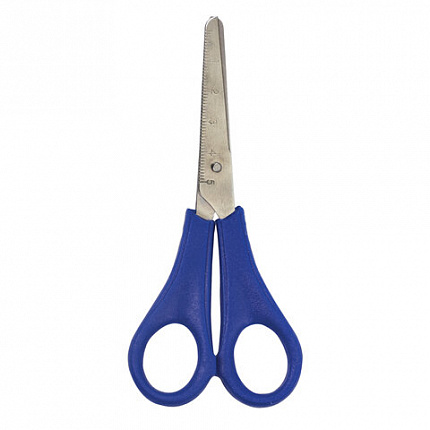 Ножницы ПИФАГОР, 135 мм, с линейкой, ассорти, в дисплее, 230936