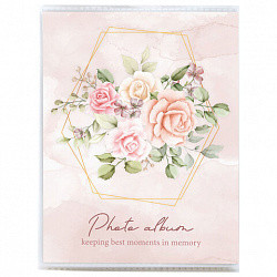 Фотоальбом BRAUBERG "Watercolor flowers" на 36 фото 10х15 см, мягкая обложка, 391431