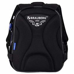 Ранец BRAUBERG QUADRO, 3 отделения, с брелоком, "Огненный паук", 37х28х18 см, 273106