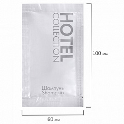 Шампунь одноразовый 10 мл, КОМПЛЕКТ 500 шт., HOTEL COLLECTION, саше, флоупак, 2000313