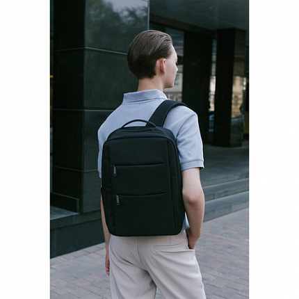 Рюкзак HEIKKI ACCORDANCE (ХЕЙКИ) универсальный, отделение для ноутбука, черный, 41х30x12 см, 273901