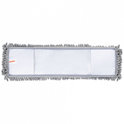 Насадка МОП плоская для швабры/держателя, 50 см, микрофибра СИНЕЛЬ (ТИП К), PERKLIN (ПЕРКЛИН), 700986